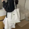 Bolso tote con estampado de lunares estilo coreano, bolso de mujer, nueva colección 2026, gran capacidad, bolso de hombro, bolso de mano, versátil para el trabajo