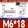 Tornillos de Cabeza Redonda con Hexágono Acolchado de Acero Inoxidable 304, Tornillos de Cabeza Semiredonda Acolchados, Estándar Nacional M2M3M4-M10