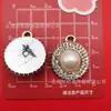 Insígnia de Letra Borboleta com Strass Estilo Chanel Galvanizado Gravata Borboleta Coração Acessórios Plásticos DIY Acessórios de Cabelo Acessórios para Capa de Celular Adesivos