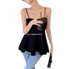 Camisola de tubo suave y elegante estilo francés, Nuevo diseño de verano 2025, Top ajustado para mujer