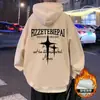 Sudadera con capucha Retro Americana para Hombre, Estilo Polar Otoño e Invierno, Chaqueta de Pareja Moderna Estilo Hong Kong, Top Pesado Oversize
