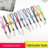 Cordão do telefone móvel dos desenhos animados corda do pulso novo curto resistente anti-perdido corda U disco câmera pingente moda feminina