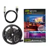 Fita de LED Colorida 5050 RGB Um para Quatro Luz de Tira USB 5V Luz de Tira de Ambiente para Carro Caixa de Computador Luz de Fundo para TV