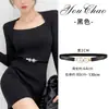 Cinto fino de pérolas para mulheres para usar com saias, cinto decorativo simples e versátil para camisas e vestidos, cinto que afina a cintura, acessório de corrente para cintura de suéter