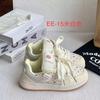 Zapatos de Placa de Pruebas de Diseñador de Moda para Mujer, Estilo Ins 2026 Nuevo Modelo Primavera/Verano, Zapatos Blancos Casuales Versátiles para Hombre