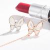 Pulseira de borboleta s925 prata de lei Fritillary branca fivela original luxo leve elegante concha natural simples versátil pulseira europeia e americana