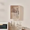 Soporte de Palillos para Cocina Montado en Pared Caja de Almacenamiento de Palillos con Tapa Jaula de Palillos a Prueba de Polvo Estante de Almacenamiento Multifuncional Doméstico con Drenaje de Agua