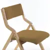 Cadeira Dobrável Casa Cadeira com Encosto Madeira Maciça Retrô Cadeira de Jantar Cadeira de Computador para Escritório Banqueta Cadeira Dobrável Simples Portátil
