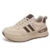 Tênis Dad Shoes Feminino Outono 2025 Novos Sapatos Respiráveis Versátil Versão Coreana Tênis com Solado Grosso que Aumenta a Altura Sapatos Casuais Tendência