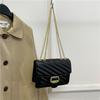 Bolso Prellis Stitching para Mujer 2024 Primavera y Verano Nuevo Bolso Cuadrado Pequeño de Cadena Moderno Bolso de Hombro Cruzado de Alta Gama