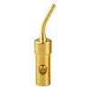 Conector de altavoz con clavija de cobre puro chapado en oro xangsane, conector banana para amplificador de potencia integrado sin soldadura