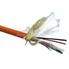 Cable coaxial de video PUR de poliuretano altamente flexible resistente a la flexión más cable combinado de cadena portacables de alimentación de 2 núcleos