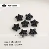 Waffle estrella de cinco puntas color sólido cuentas acrílicas DIY materiales hechos a mano flor para zapatos colgante de bolsa tirador de cremallera accesorios decoración