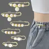 Hebilla de cintura para pantalones, cambio de cintura, pequeño artefacto, pasador de cintura para pantalones, hebilla de broche antiluz fija para pantalones, hebilla de ajuste de falda