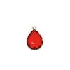 Accesorios Transfronterizos para Manualidades Flor de Garra Chapada en Oro Cobre Cristal de Color Gota de Agua Colgante Pendientes Anillo Collar Pasador Ropa