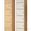 Librero Estantería de Libros Cerrable Simple de Pie Moderno Simple Gabinete de Almacenamiento Combinación de Color Madera Maciza Gabinete de Rejilla Gabinete de Almacenamiento con Puerta
