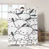 Manta Linda de Dibujos Animados Sanrio para Exportación Transfronteriza Tipo Manta de Franela Estampada Manta para Cuatro Estaciones y Descanso para el Almuerzo con Aire Acondicionado