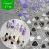 Tomoni relevo nail art adesivos amor Rao cooperação 5D japonês adesivos de unhas Phnom Penh amor nail art jóias atacado