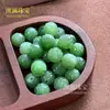 Talla de Jade Hetian Natural con Patrón de Loto Perforado, Joyería de Jade Verde, Cuentas Espaciadoras de Calabaza, Venta al por Mayor de Cuentas Sueltas
