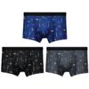 Ropa Interior para Hombre Bóxers Antibacteriales de Algodón Puro para Hombre Transpirables Estampados de Verano Delgados Talla Extra Pantalones Cortos Calzoncillos Bóxer de Algodón