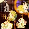 Festival de Mediados de Otoño Linternas de León Despertando Manualidades DIY para Niños Linternas de Flor de León Danzante Luminosas de Mano Tendencia Nacional Linternas de Palacio Puesto Venta al por Mayor