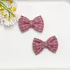 Tela de Cuadros Florales Estilo Pastoral Fresco, Lazo Hecho a Mano DIY, Accesorios para el Cabello, Ropa, Sombreros, Zapatos, Bolsas, Accesorios para Muñecas y Materiales