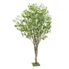 Planta Artificial en Maceta, Planta de Paisaje de Interior, Bonsái Artificial de Palo de Caballo, Árbol Falso, Planta Campana, Estilo Fresco
