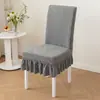 Nuevas fundas florales universales para mesa de comedor y sillas, fundas para taburetes, juegos de cojines para sillas y fundas integradas para asiento y respaldo