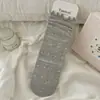Calcetines de Nuevo Estilo para Primavera y Verano, Calcetines Finos de Encaje de Media Pantorrilla con Diseño Calado Floral de Malla, Calcetines Versátiles de Verano Estilo Japonés