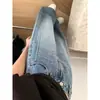 Pantalones de Mezclilla Anchos Estilo Vintage para Mujer Primavera/Verano 2026, de Cintura Alta, Corte Holgado, Adelgazantes para Figuras Pequeñas en Forma de Pera, Pierna Recta, Largo hasta el Suelo