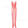Lingerie sexy meias de rede sexy jacquard rede transparente com abertura vazada w085