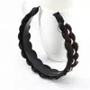 Diadema de Peluca Trenzada Espiga para Mujer, Diadema Trenzada de Borde Ancho, Diadema Integrada con Pasador, Accesorio para el Cabello Trenzado, Nuevo Estilo Otoño e Invierno 2025