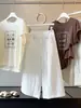 Pantalones Casuales Cortos de Hilo de Seda Hielo, Algodón y Lino Finos para Mujer, Nuevo Estilo de Verano, Tiro Alto, Adelgazantes, Modernos, Corte Holgado, Pantalones Versátiles de Pierna Ancha