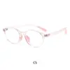 Gafas infantiles de marco redondo con almohadillas nasales de silicona, anti luz azul, se pueden adaptar con lentes graduados, elegantes y únicas, montura de gafas infantiles TR ultraligera