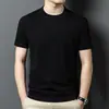 Roupas Masculinas Xintang Verão 2026 Manga Curta Macia Amiga da Pele Respirável Absorvente de Umidade Secagem Rápida Tricô Canelado Camiseta