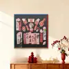 Decoração de Recém-Casados DIY Pintura Decorativa Magnética de Aço Inoxidável Adesivo Magnético Criativo Pintura de Parede Porta de Entrada Bauhaus Pintura de Parede
