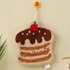 Toalla de Mano de Dibujos Animados Lindos Estilo Coreano Colgante Absorbente de Agua Secado Rápido Limpiar Triple Capa Engrosada Felpa de Coral Pañuelo de Cocina