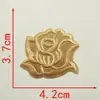 Tecido para Passar Adesivos cáqui Adesivos de Patches Roupas Calças Jaqueta de Penas Roupas de Couro Reparo de Furos Bordado Flores Autocolantes