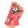 Llavero de Jersey de Estrella Clásica de la Copa Mundial de Fútbol Mundial Creativo Colgante de Recuerdo para Bolso de Persona, Llavero de Coche