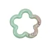 Cuentas de Mosaico Coloridas Flor Grande Cierre de Primavera Llavero DIY Cadena para Teléfono Accesorios de Aleación Piezas Pequeñas Bolsa Anillo Conector para Colgar