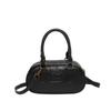 Messenger bag simples casual textura vintage boliche bolsa para negócios commuter all-match saco de moda de um ombro para as mulheres