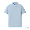 Camisa polo masculina personalizada para comércio exterior transfronteiriço, feita de fibra de bambu e seda Maotai, fresca e antibacteriana, com gola de lapela, adequada para publicidade e vestuário corporativo