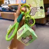 Llavero con forma de cubo de Rubik de Chai Dog, auténtico, de tercer orden, mini rompecabezas de descompresión, llavero para coche, anillo, colgante para mochila escolar, regalo