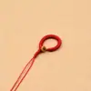 Llavero Colgante para Bolso Cuerda Trenzada a Mano Nudo de Diamante Cadena para Teléfono Producto Semi-Terminado DIY para Ensartar Joyería y Manualidades