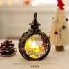 Regalo de Navidad Pequeño Regalo para Niños Luz Nocturna Nochebuena Ventana Bola de Cristal Atmósfera Adorno de Escritorio Decoraciones