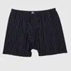Nova Roupa Íntima Masculina de Algodão Stretch Moda Versátil Boxer Sem Costura Respirável Plus Size Shorts Listrados Venda Quente