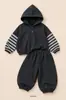 Conjunto de Primavera y Otoño para Niños 2026 Nuevo Estilo Coreano Sudadera Infantil Conjunto de Dos Piezas Chaqueta Deportiva para Niños Pequeños y de Talla Media