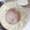 Sombrero de Pescador Japonés de Papel con Borde Rizado Estilo Hepburn para Mujer, Sombrero de Tela para Proteger del Sol en Verano con Forro de Protección UV, Sombrero Bucket para Viajes Diarios y Protección Solar