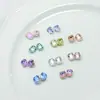 Rinestones Brillantes para Uñas Dongzhou 8*6MM Rectangulares Octagonales de Fondo Puntiagudo Rinestones Accesorios para Aretes DIY Nuevos Rinestones de Cristal K9