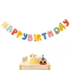 Estilo Ins Bandera de Feliz Cumpleaños con Margaritas Suministros para Fiesta de Bebé Decoración Accesorios para Fotos de Niña Arreglo de Escena